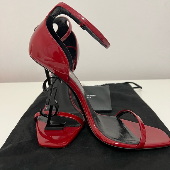 Opyum Sandals Red Ysl Sandals Yves Saint Laurent Shoes Opyum